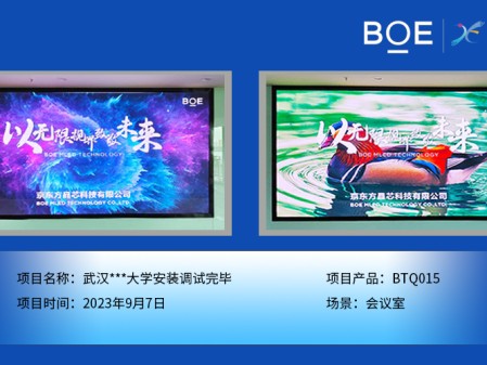 武漢***大學會議室BTQ015安裝調(diào)試完畢